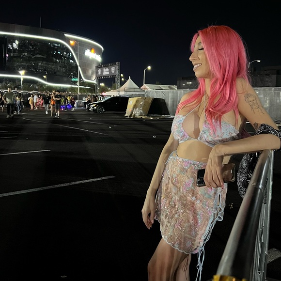 For Love & Lemons Monique Bra Top & Skirt set - Picture 6 of 8